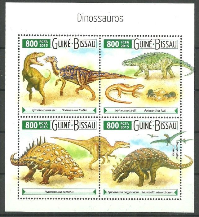 Znaczek Gwinea Bissau 2015 Mi ark 8035-8038 Czyste **