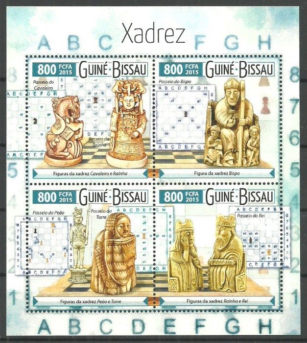 Znaczek Gwinea Bissau 2015 Mi ark 8078-8081 Czyste **