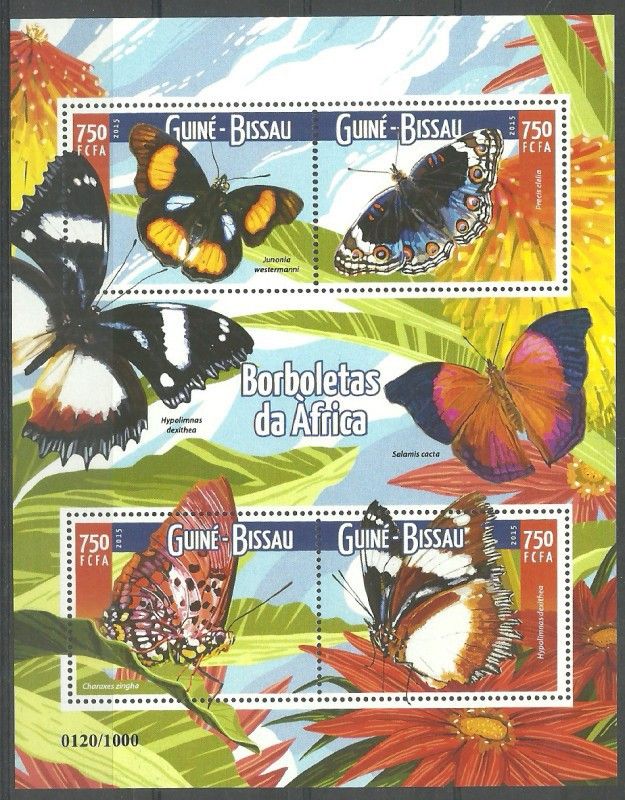 Znaczek Gwinea Bissau 2015 Mi ark 8227-8230 Czyste **