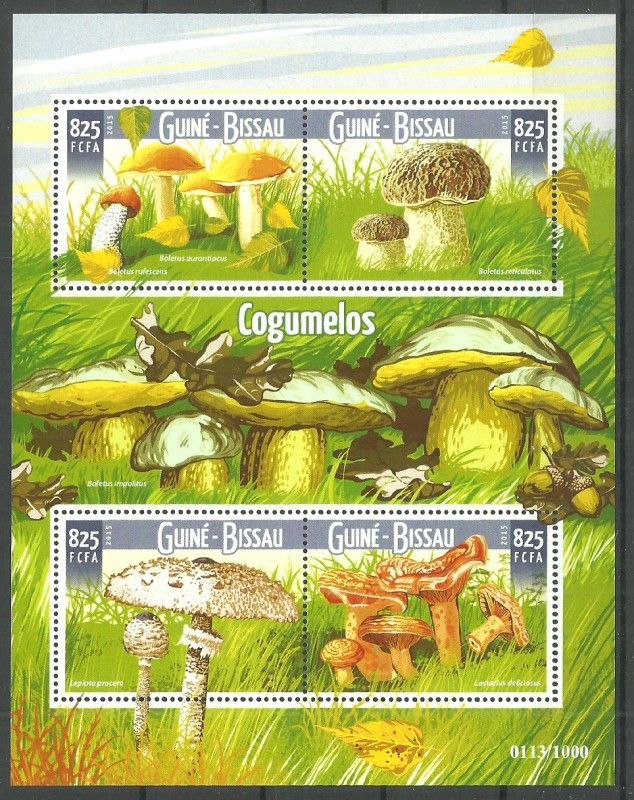 Znaczek Gwinea Bissau 2015 Mi ark 8222-8225 Czyste **
