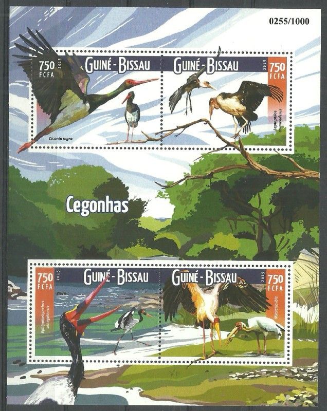 Znaczek Gwinea Bissau 2015 Mi ark 8249-8252 Czyste **