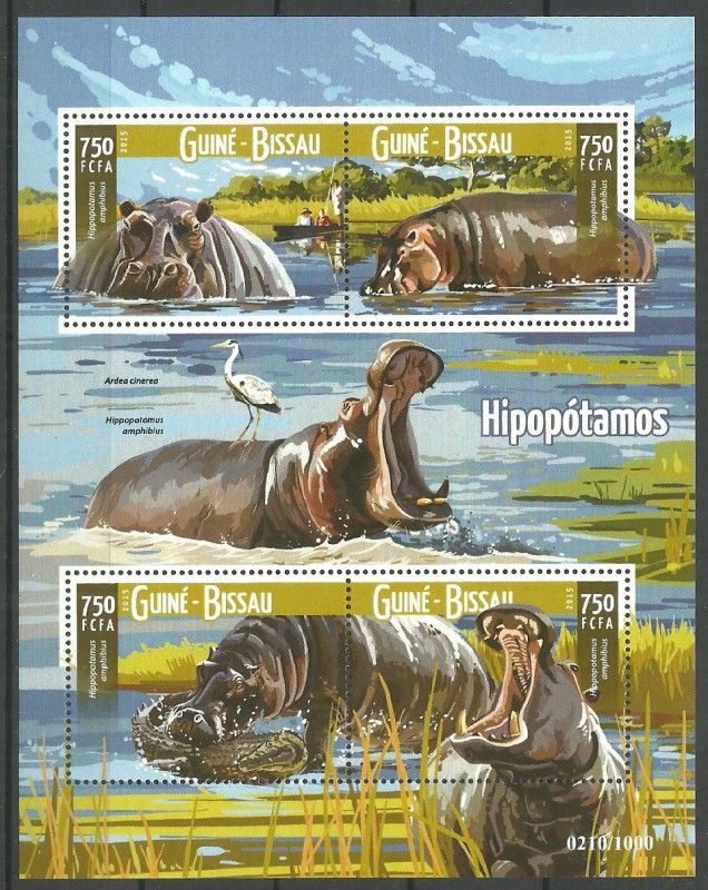 Znaczek Gwinea Bissau 2015 Mi ark 8264-8267 Czyste **