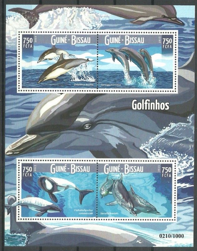 Znaczek Gwinea Bissau 2015 Mi ark 8273-8276 Czyste **