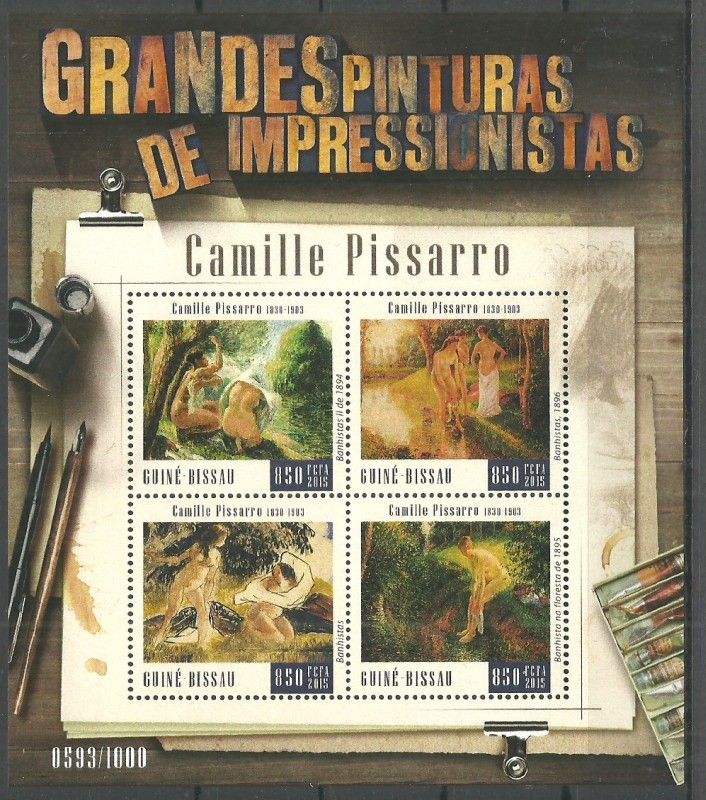 Znaczek Gwinea Bissau 2015 Mi ark 8283-8286 Czyste **