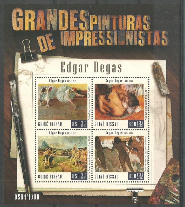 Znaczek Gwinea Bissau 2015 Mi ark 8293-8296 Czyste **