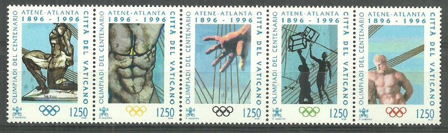 Znaczek Watykan 1996 Mi 1174-1178 Czyste **