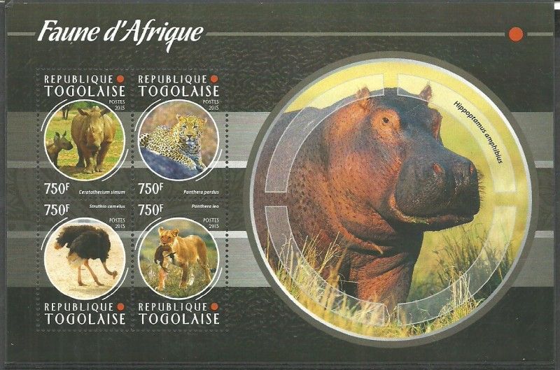 Znaczek Togo 2015 Mi ark 6704-6707 Czyste **
