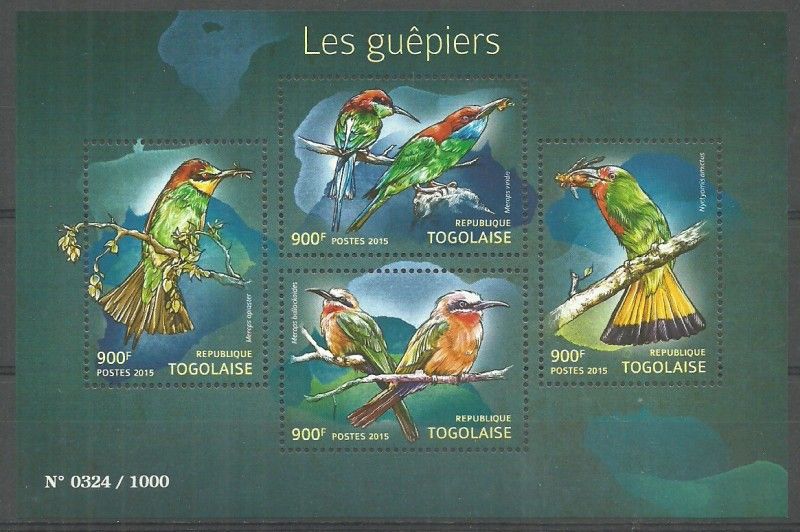 Znaczek Togo 2015 Mi ark 6867-6870 Czyste **