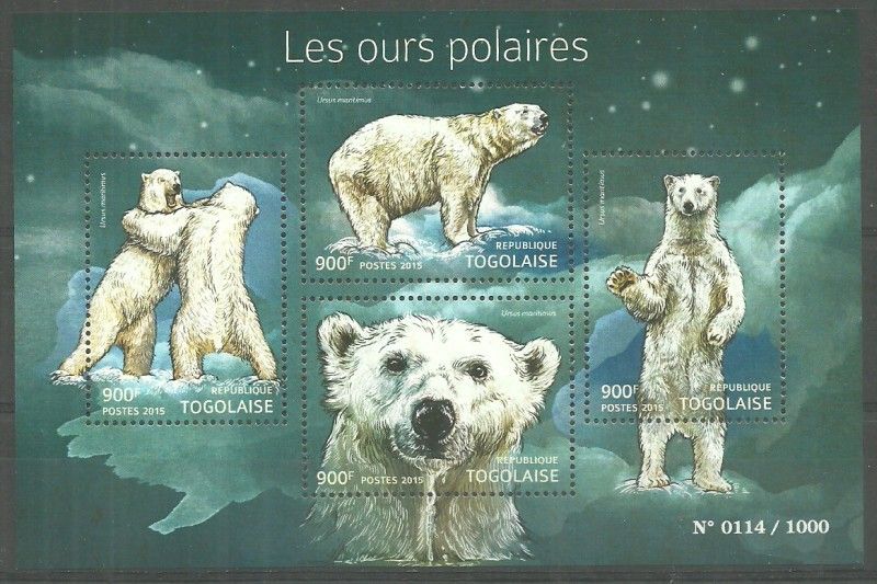 Znaczek Togo 2015 Mi ark 6877-6880 Czyste **