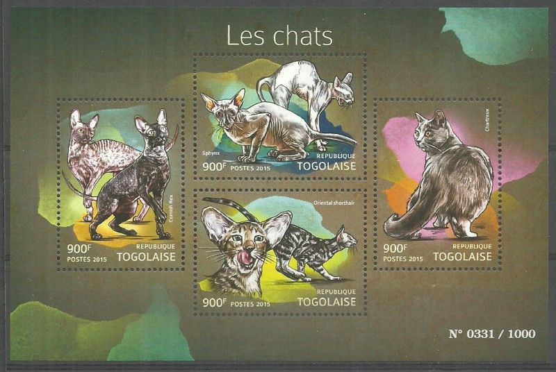 Znaczek Togo 2015 Mi ark 6887-6890 Czyste **