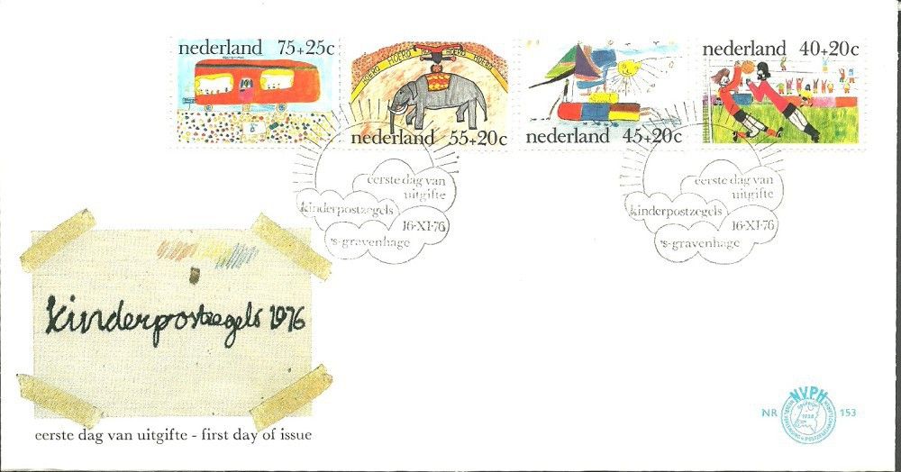 Znaczek Holandia 1976 Mi 1088-1091 FDC