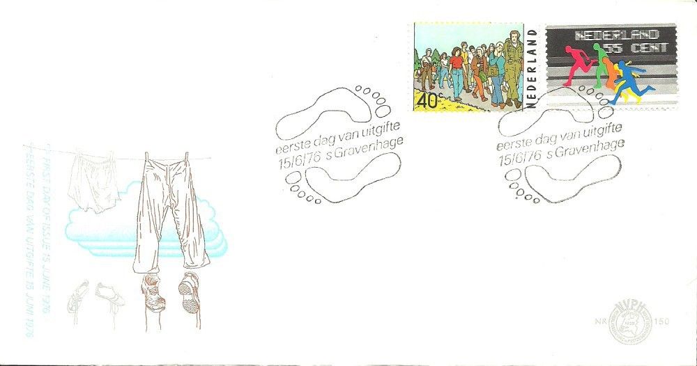 Znaczek Holandia 1976 Mi 1077-1078 FDC