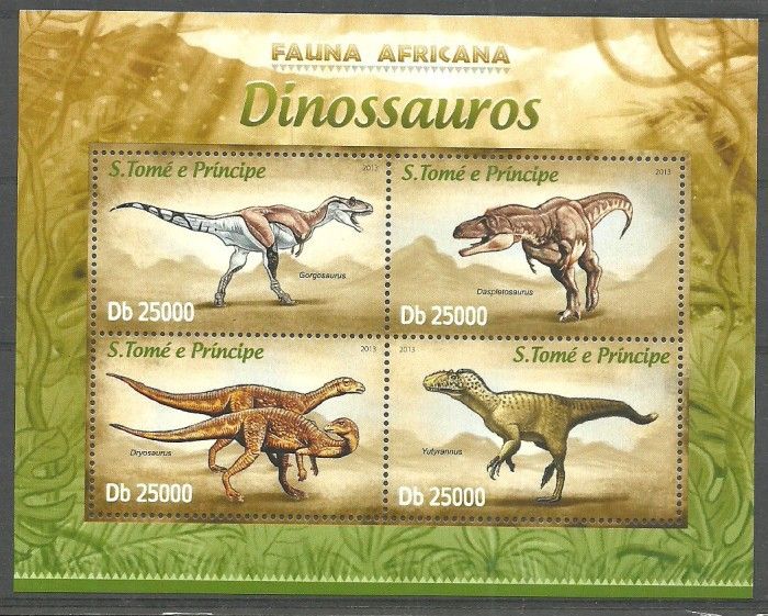 Znaczek Wyspy Św. Tomasza i Książęca 2013 Mi ark 5081-5084 Czyste **