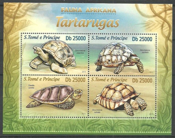 Znaczek Wyspy Św. Tomasza i Książęca 2013 Mi ark 5086-5089 Czyste **