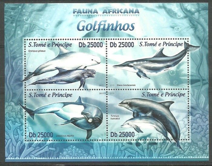 Znaczek Wyspy Św. Tomasza i Książęca 2013 Mi ark 5151-5154 Czyste **