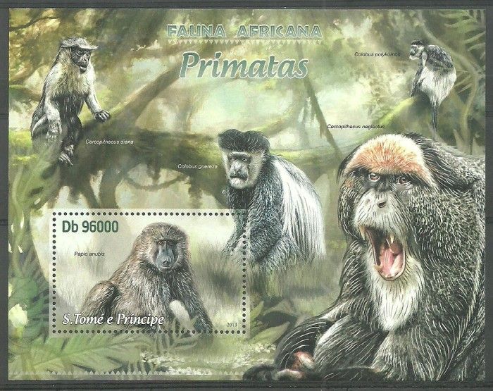 Znaczek Wyspy Św. Tomasza i Książęca 2013 Mi bl 889 Czyste **