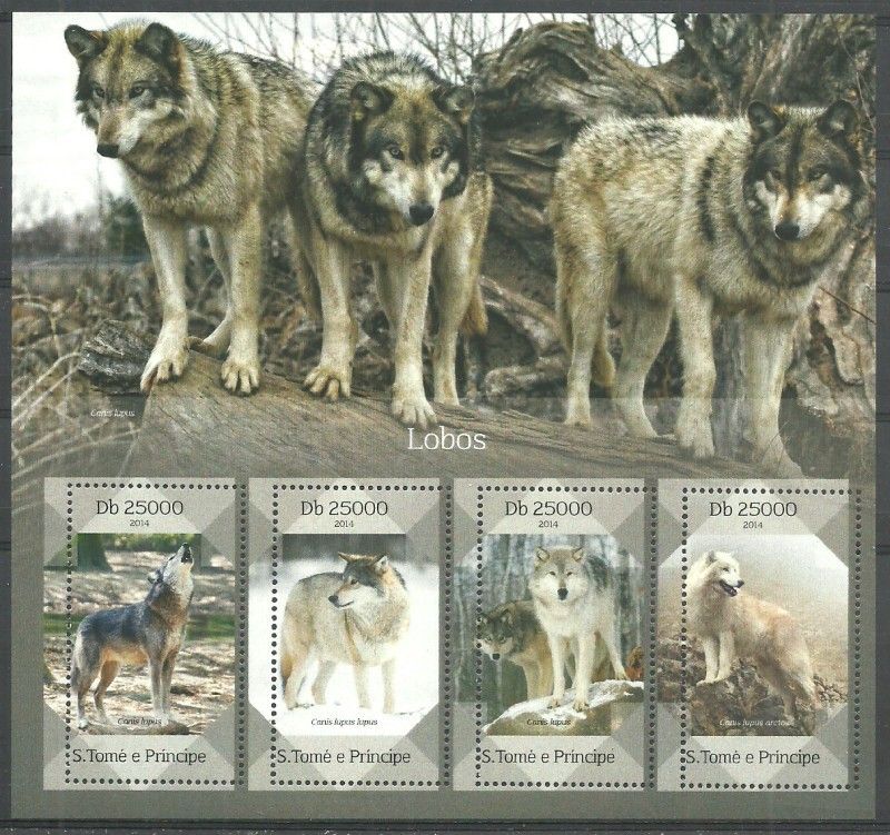 Znaczek Wyspy Św. Tomasza i Książęca 2014 Mi ark 5734-5737 Czyste **