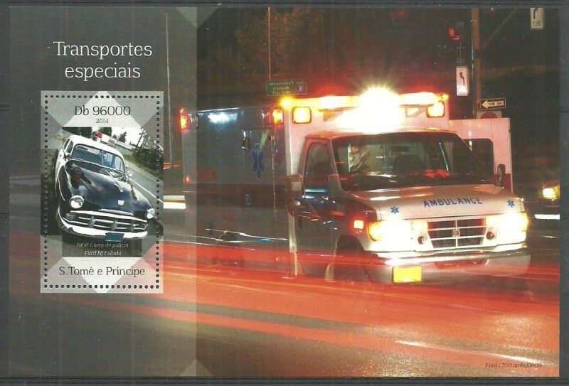 Znaczek Wyspy Św. Tomasza i Książęca 2014 Mi bl 1010 Czyste **