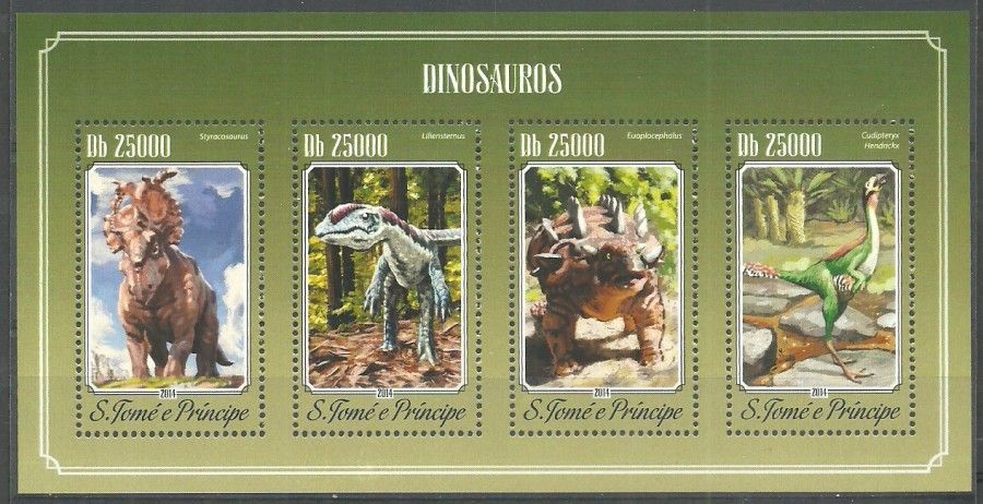 Znaczek Wyspy Św. Tomasza i Książęca 2014 Mi ark 5800-5803 Czyste **