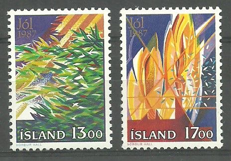 Znaczek Islandia 1987 Mi 678-679 Czyste **