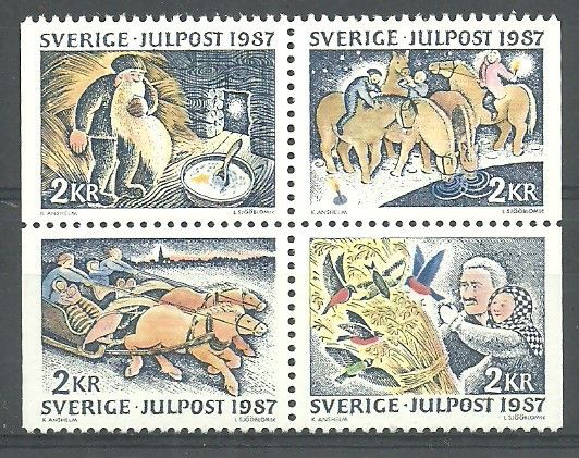 Znaczek Szwecja 1987 Mi 1457-1460 Czyste **