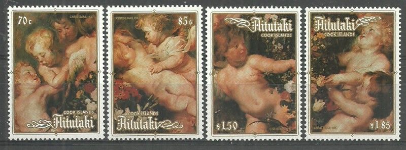 Znaczek Aitutaki 1987 Mi 623-626 Czyste **