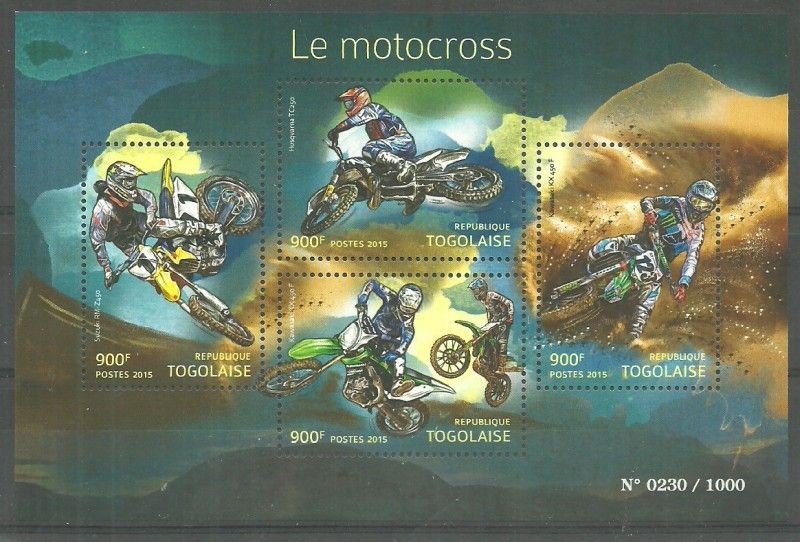 Znaczek Togo 2015 Mi ark 6907-6910 Czyste **