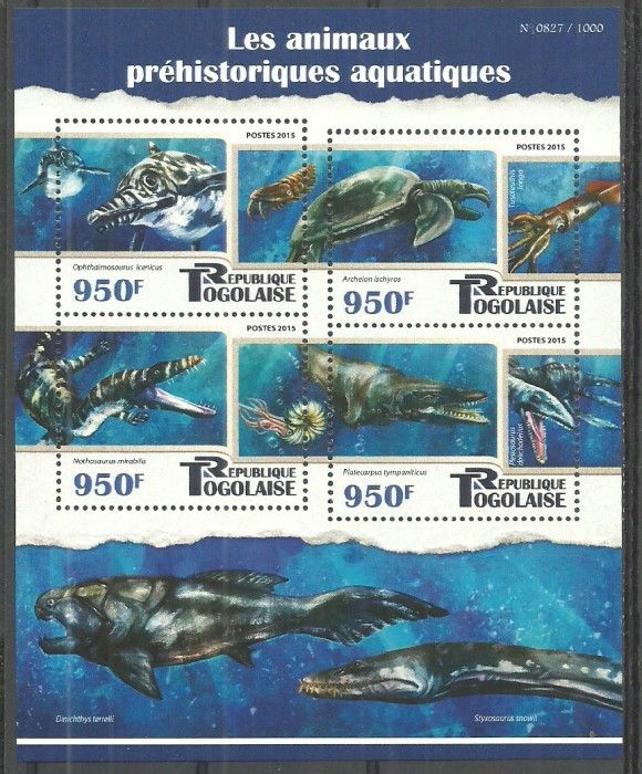 Znaczek Togo 2015 Mi ark 6998-7001 Czyste **