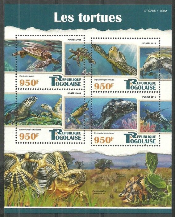 Znaczek Togo 2015 Mi ark 7003-7006 Czyste **