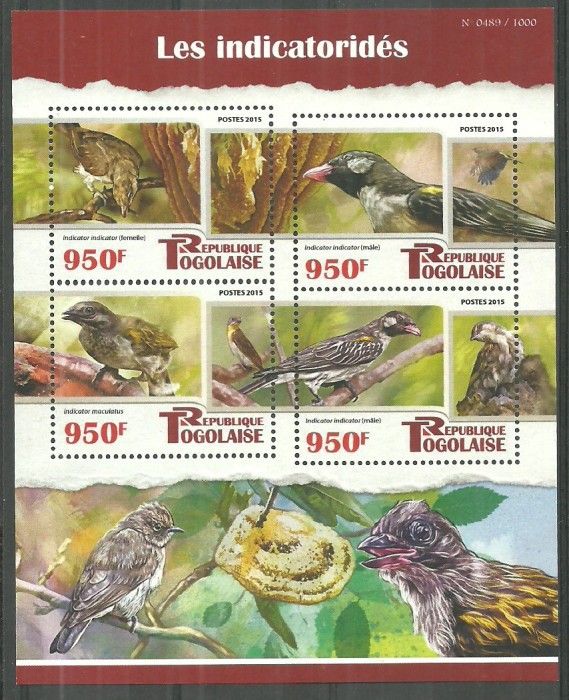 Togo 2015 Mi ark 7008-7011 Czyste **