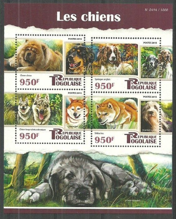 Znaczek Togo 2015 Mi ark 7028-7031 Czyste **