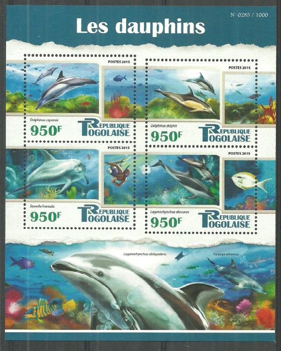 Znaczek Togo 2015 Mi ark 7033-7036 Czyste **