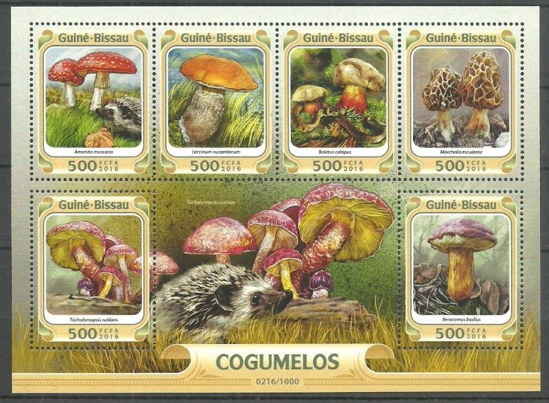 Znaczek Gwinea Bissau 2016 Mi ark 8404-8409 Czyste **