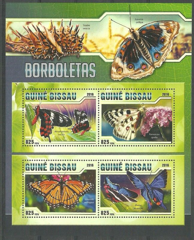 Znaczek Gwinea Bissau 2016 Mi ark 8594-8597 Czyste **