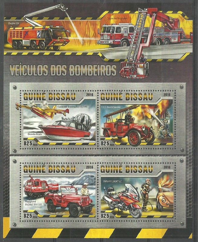 Gwinea Bissau 2016 Mi ark8619-8622 Czyste **