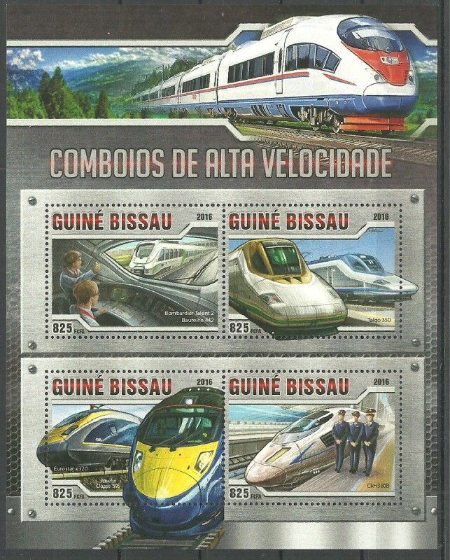 Znaczek Gwinea Bissau 2016 Mi ark 8624-8627 Czyste **