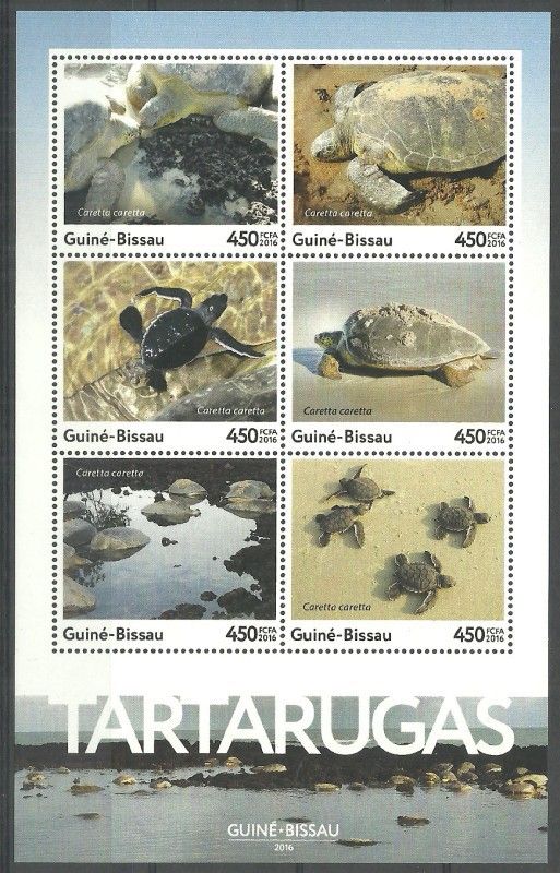 Znaczek Gwinea Bissau 2016 Mi ark 8684-8689 Czyste **