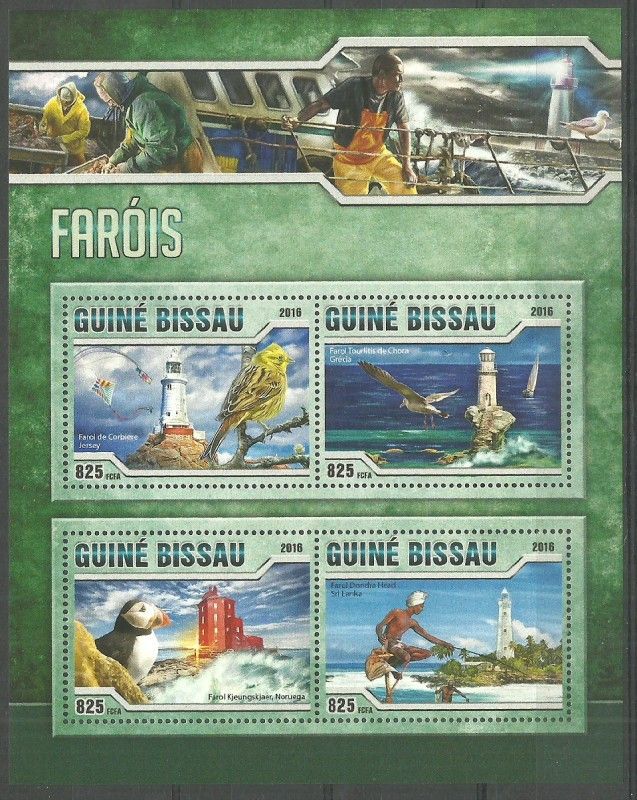 Znaczek Gwinea Bissau 2016 Mi ark 8733-8736 Czyste **