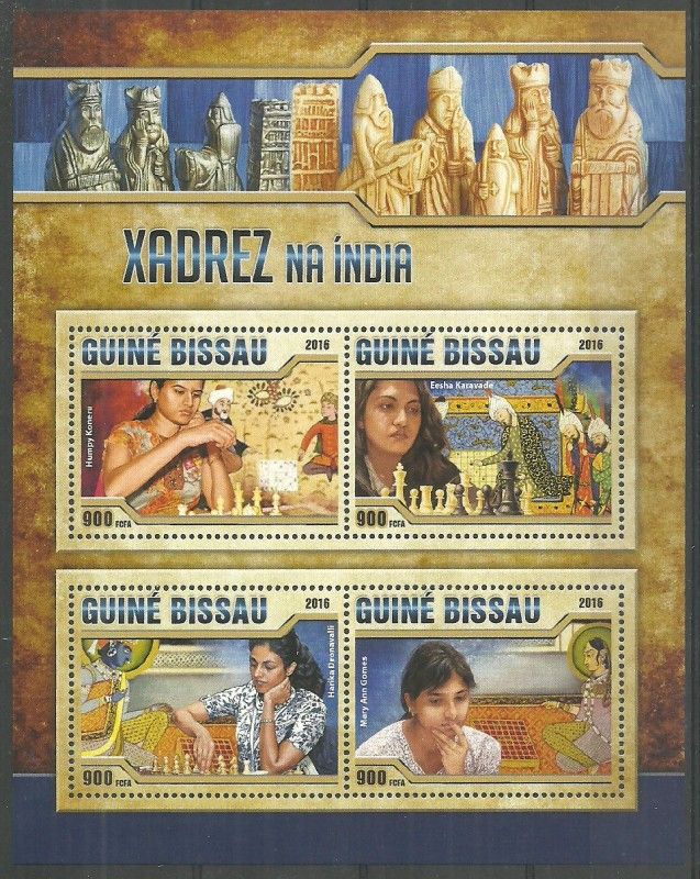 Znaczek Gwinea Bissau 2016 Mi ark 8761-8764 Czyste **
