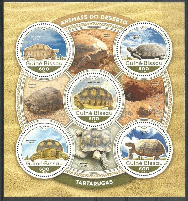 Znaczek Gwinea Bissau 2016 Mi ark 8793-8797 Czyste **