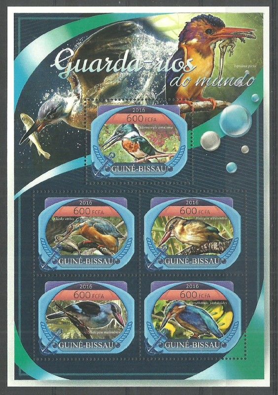 Znaczek Gwinea Bissau 2016 Mi ark 8925-8929 Czyste **