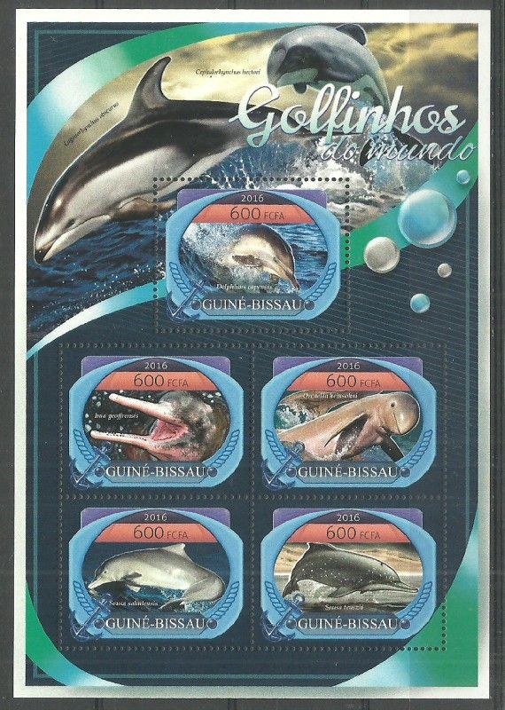 Znaczek Gwinea Bissau 2016 Mi ark 8949-8953 Czyste **