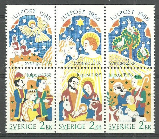 Znaczek Szwecja 1988 Mi 1510-1515 Czyste **