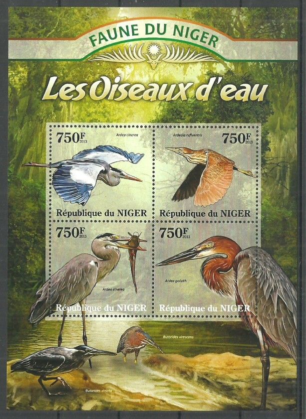 Znaczek Niger 2013 Mi ark 2055-2058 Czyste **