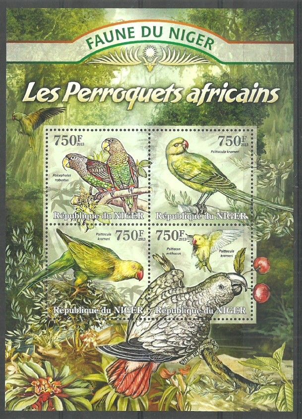 Znaczek Niger 2013 Mi ark 2071-2074 Czyste **