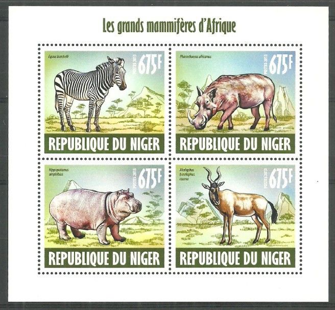 Znaczek Niger 2013 Mi ark 2411-2414 Czyste **