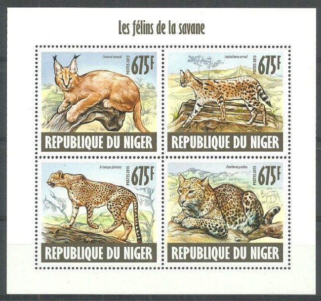 Znaczek Niger 2013 Mi ark 2416-2419 Czyste **