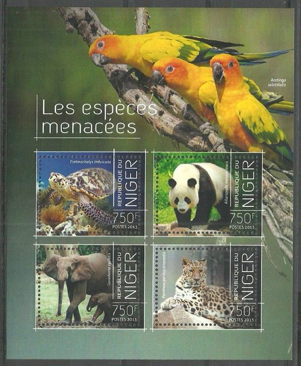Znaczek Niger 2013 Mi ark 2560-2563 Czyste **