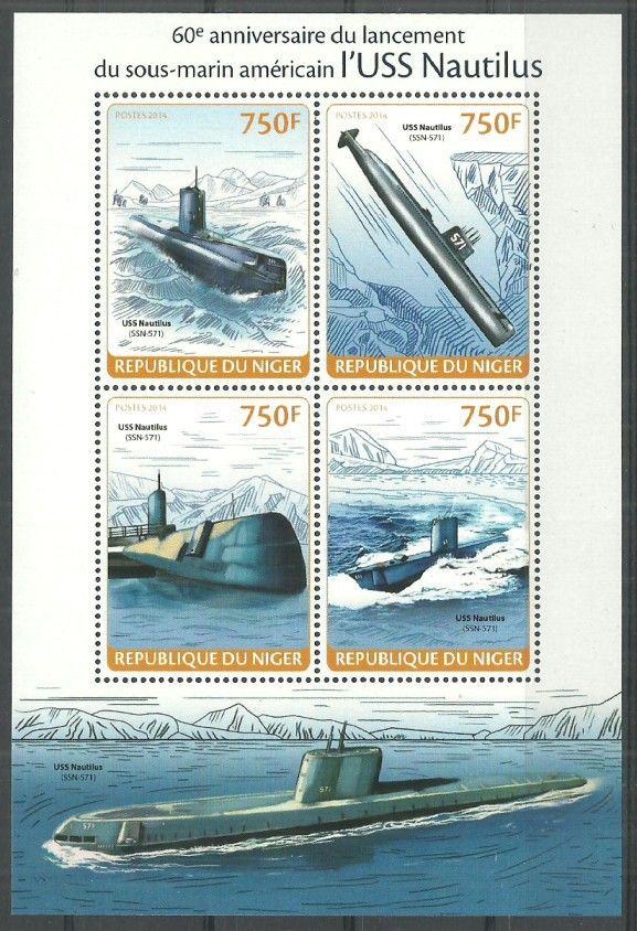 Znaczek Niger 2014 Mi ark 2702-2705 Czyste **
