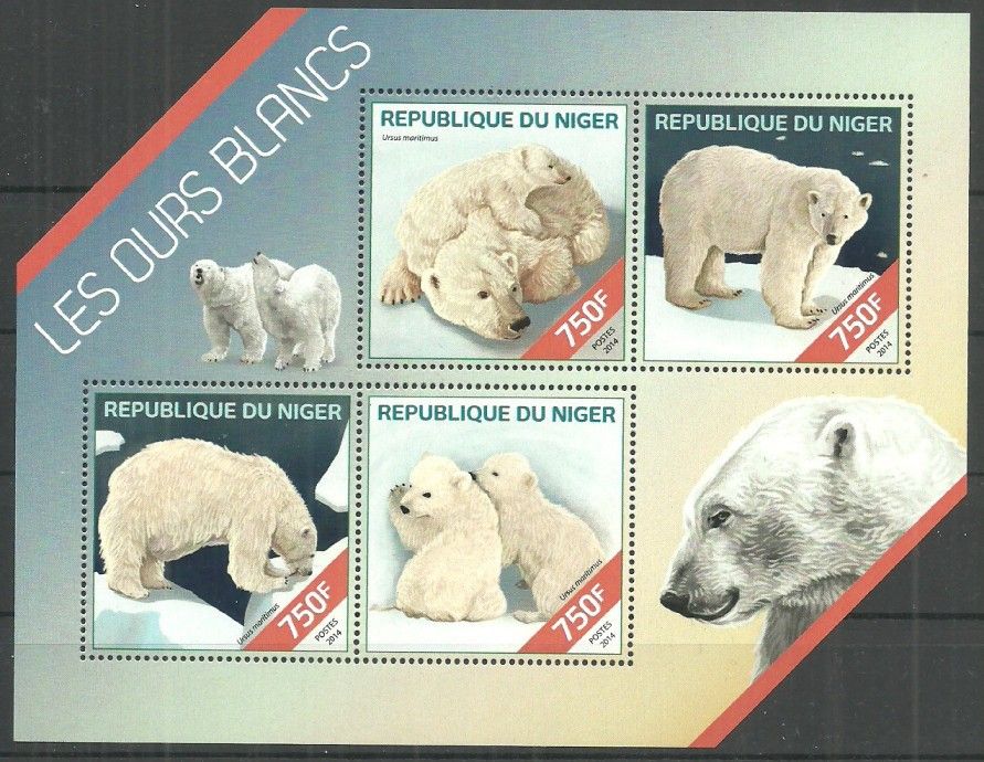Znaczek Niger 2014 Mi ark 2835-2838 Czyste **